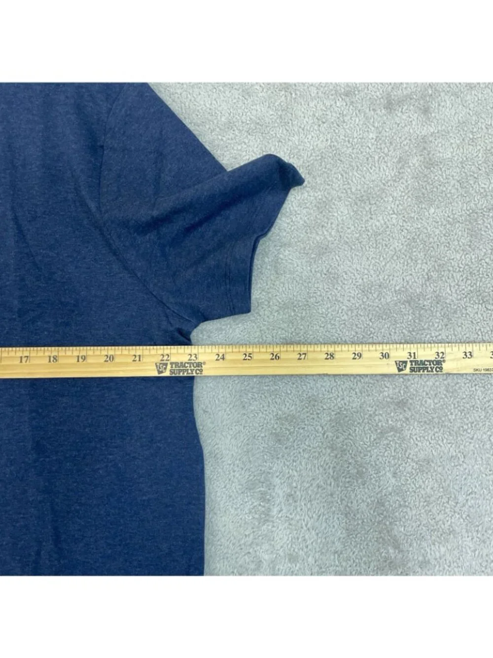NWT Banana Republic Men's L Luxe Touch Tee 100% Cotton Blue Crew Neck T-Shirt